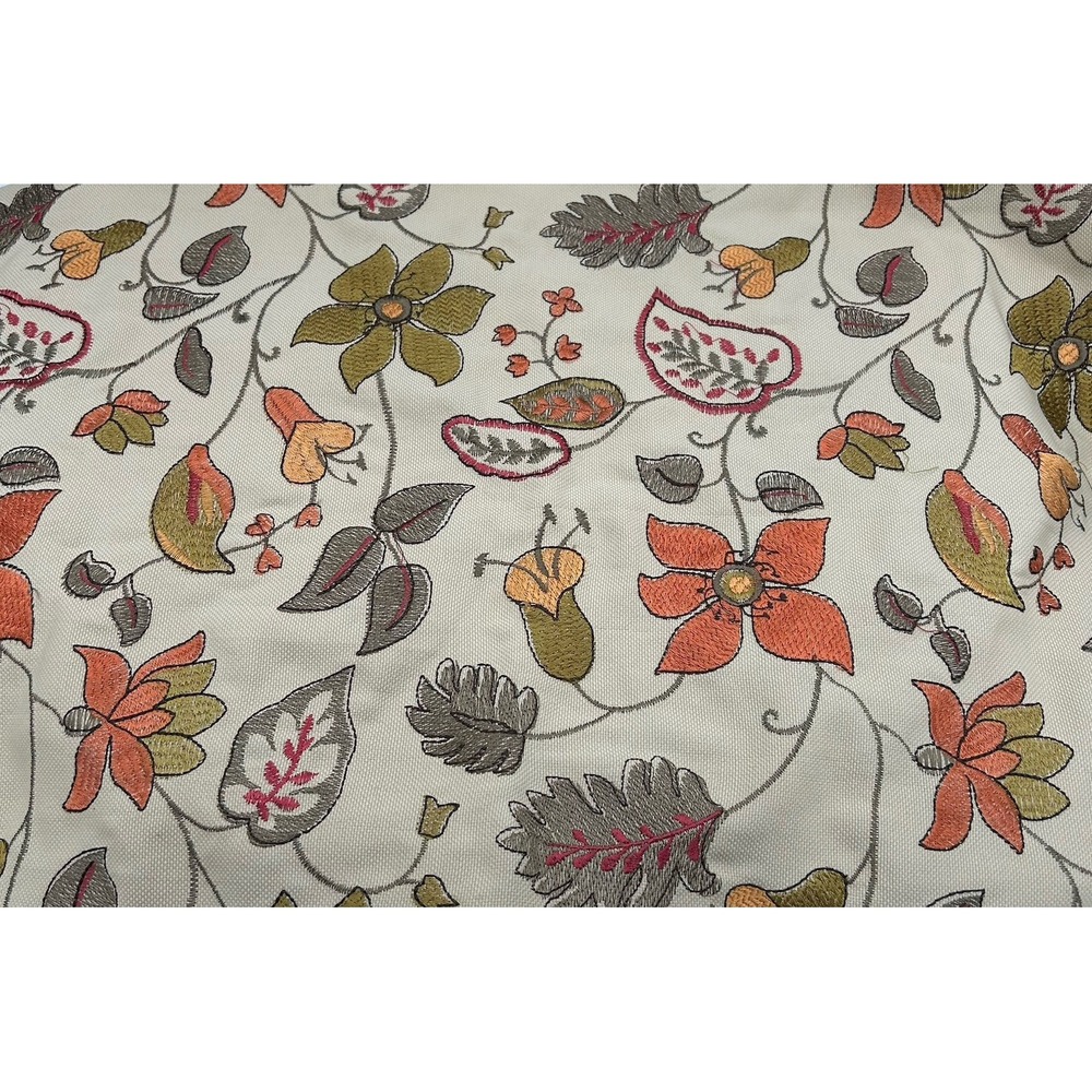 Tossed Pillow Case‎ Floral Fall Colors  22x15 Woven Material